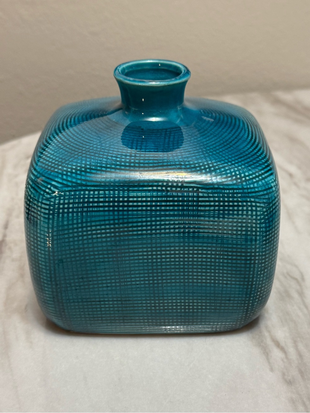 Threshold Teal Textured Ceramic Vase